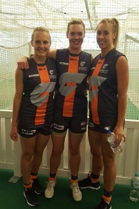 Sarah Tutt, Talia Radan and Riley O'Shaughnessy will play for the GWS Giants in Saturday's women's AFL game against the Sydney Swans at the SCG.