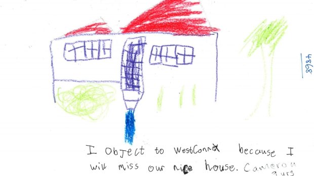 A child's submissions to the Department of Planning and Environment.
