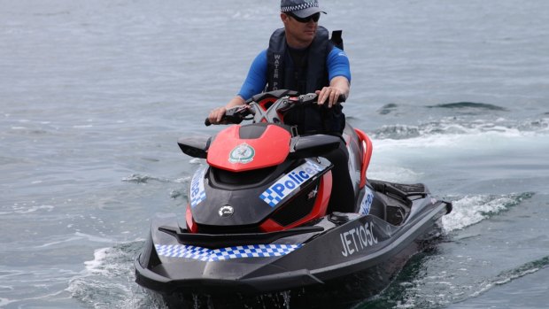 Water police along with search and rescue aircraft found a missing jet ski on Sunday morning after the rider activated his emergency beacon.