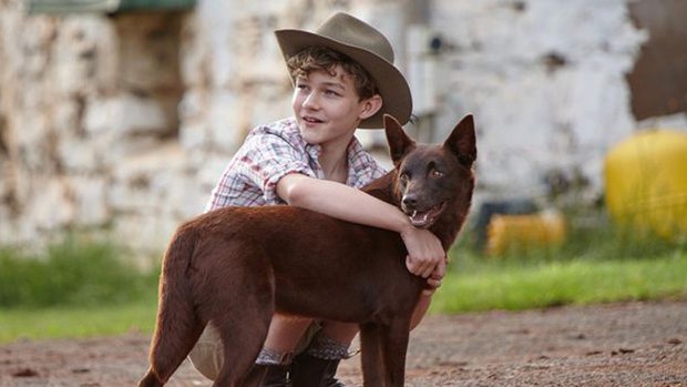 Levi Miller and Phoenix in <i>Red Dog: True Blue</i>.