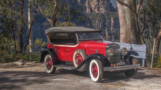 For a taste of Jay Gatsby's lifestyle for a few hours or a day, take a spin along the cliff-top roads with Blue Mountains Vintage Cadillacs.