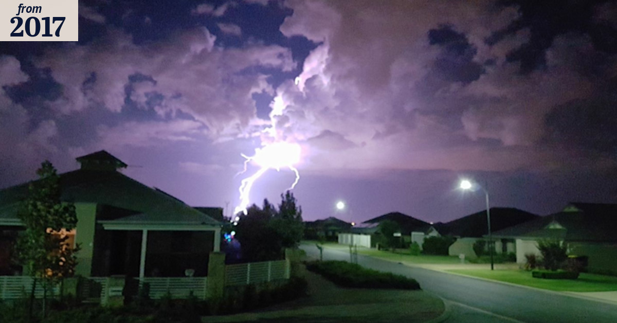 Perth summer ends with a bang: Thunderstorm brings spectacular ...