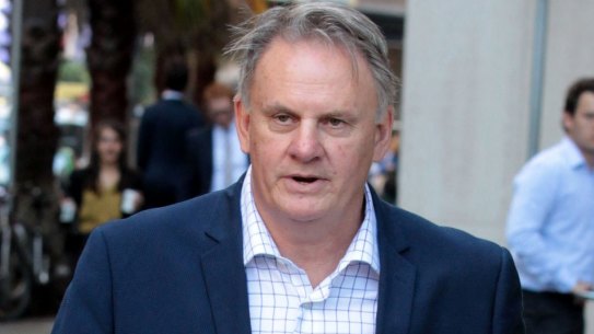 Mark Latham arrives at court on Thursday