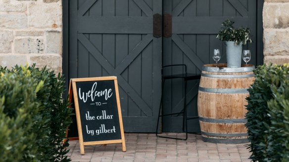 The tasting room at Gilbert Family Wines. 