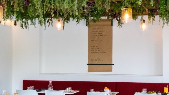 The roll-down scroll menu at Neutral Bay newcomer Home by Cornhill Coffee.