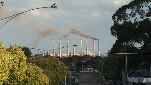 Last puff: Smoke billows from Hazelwood power station shortly after shutdown on Wednesday. 