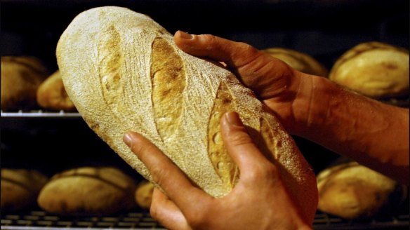 An organic sourdough loaf from the bakery.