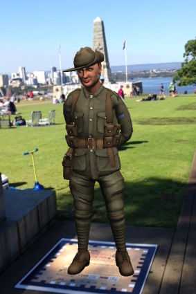 Kings Park will bring to life Anzac stories with 'Sgt McKinnon'.
