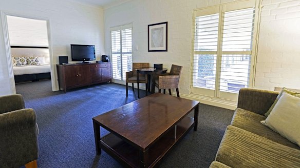 The living areas in Peppers Guest House.