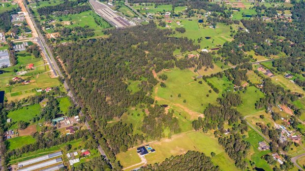 The Malouf family plan to sell a 45.4 hectare site in Bringelly Road.