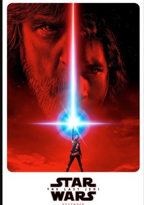 The official poster for the The Last Jedi.