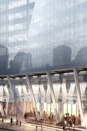 Artist's impression of the new building at 567 Collins Street Melbourne.