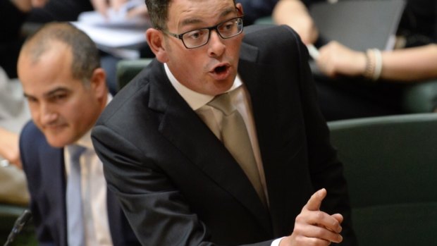 Premier Daniel Andrews during question time on Tuesday.