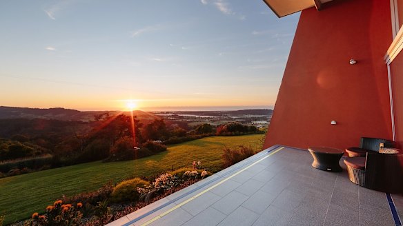 Sunset views over Berry from Mt Hay retreat.