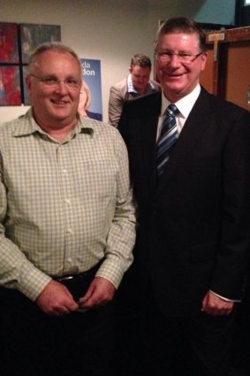 Outspoken Liberal Party member Andrew McNabb, with former Victorian premier Denis Napthine in a picture from his Facebook page.