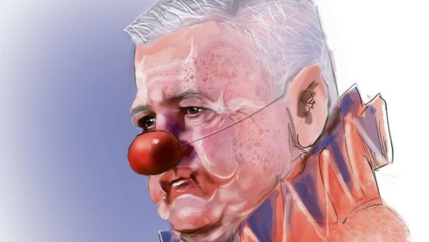 You, again: The New Zealand Herald portrays Lions coach Warren Gatland as a clown.