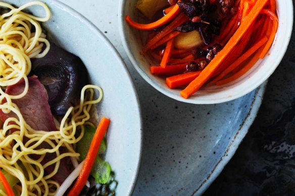 Try these pickled carrots in Kylie Kwong's noodle salad.