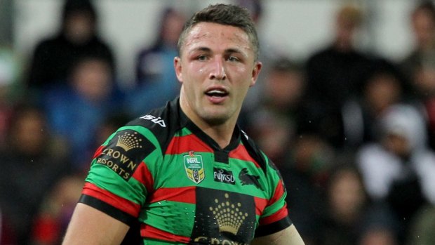 Ashamed: Sam Burgess doesn't want to talk about his punch on David Klemmer.