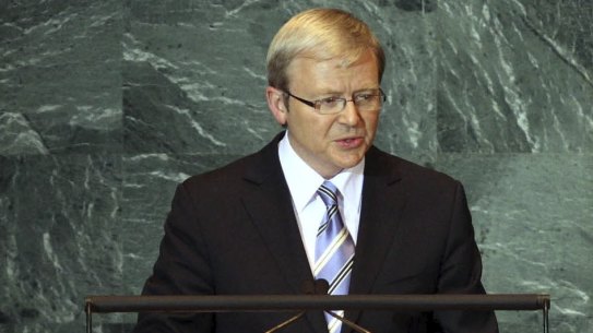 Kevin Rudd warns the United Nations is too often taken for granted.
