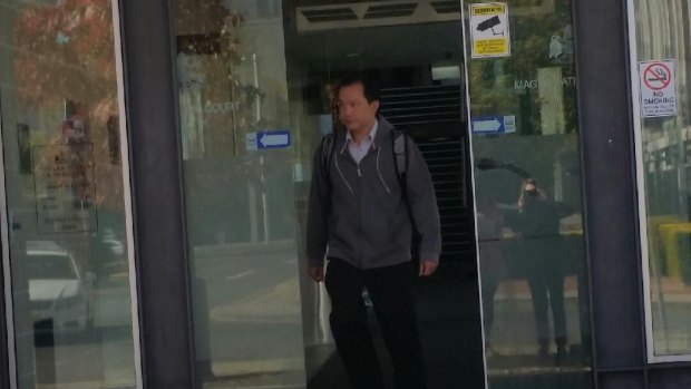 Juswan Mokmargana, 45, leaves the ACT Magistrates Court in May. 