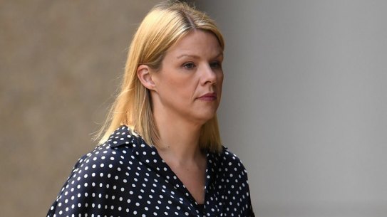 Leanne Russell, who was the West Indies team's massage therapist during the 2015 Cricket World Cup, outside court on Wednesday. 