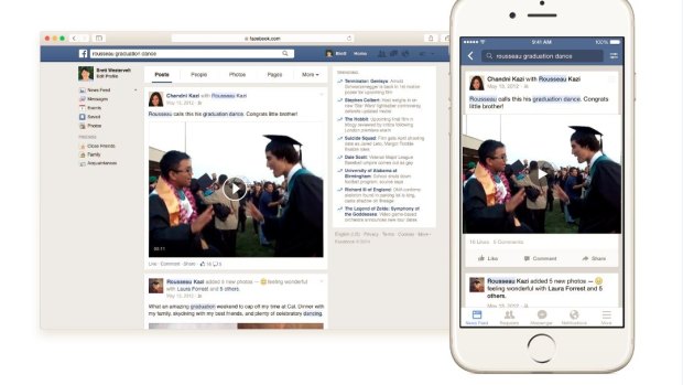 Facebook began rolling out a new search function this week.