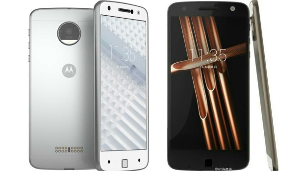 Leaked images supposedly of Motorola's forthcoming Moto X modular phones.