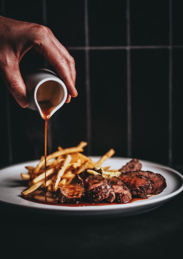 Steak frites at Bistro Terroir.