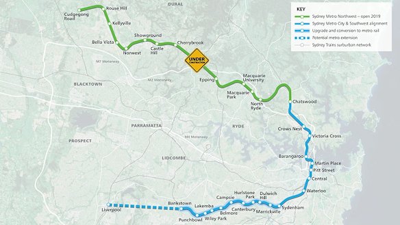 The next contract MTR wants to sign is for the extension to the Sydney Metro Northwest.