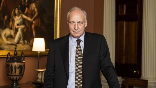 Former Prime Minister Paul Keating in his offices in Potts Point.    