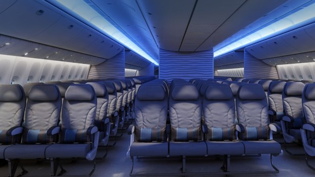 Airlines are opting for rows of 10 seats, rather than nine, in the Boeing 777.