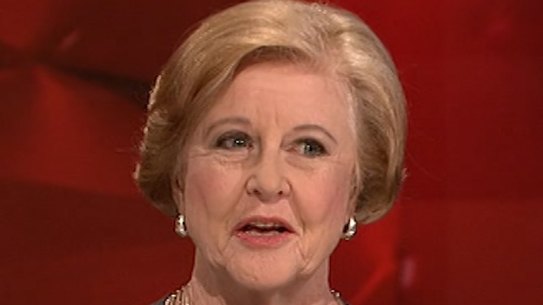 President of the Australian Human Rights Commission, Gillian Triggs, on the ABC's Q&A program on Monday.