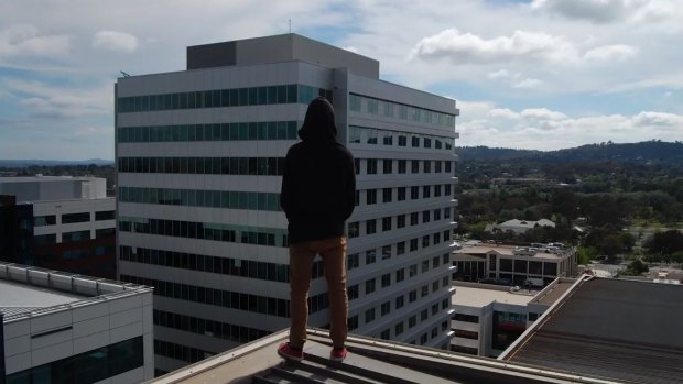 A YouTube channel documents teens "exploring" abandoned buildings around Canberra.