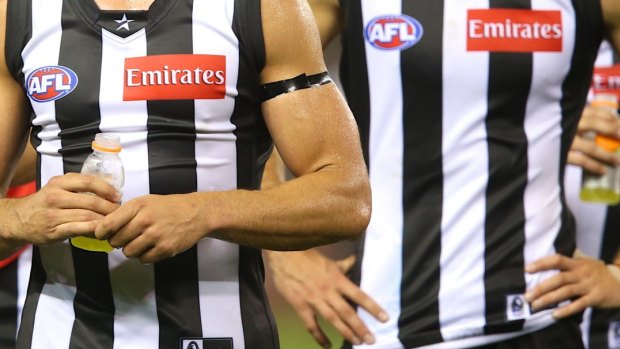 The AFL said on Monday the Pies had failed to lodge the details of an unlisted player training with the club.