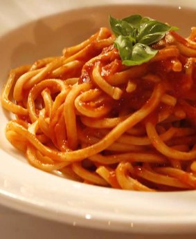 The one dish you must try ... house-made spaghetti chitarra with 2010 tomato sauce and basil, $19/$24.