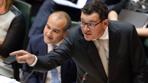 Premier Daniel Andrews during Tuesday's question time.
