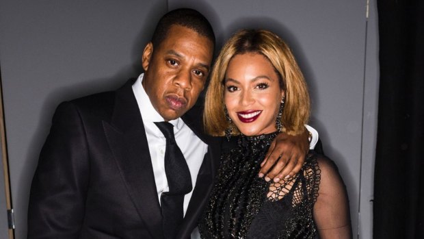 Jay Z and singer Beyonce attend the Tom Ford Autumn/Winter 2015 Womenswear Collection Presentation in Los Angeles in February.