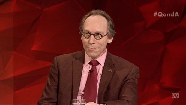American physicist and cosmologist Lawrence Krauss on the panel of Monday night's Q&A.