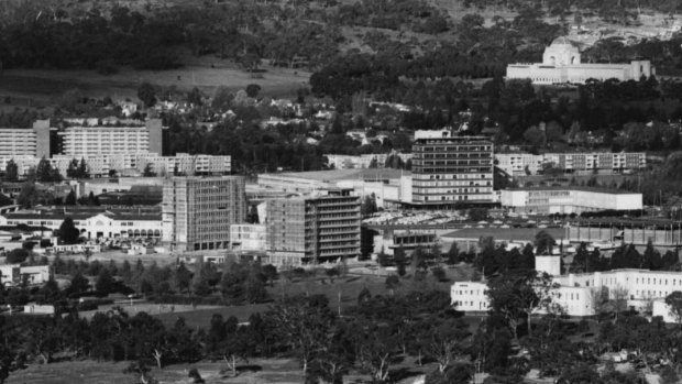 Civic as seen from Black Mountain in 1963.
