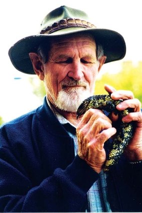 Harry Butler as he is best remembered - as host of the ABC TV series, In The Wild.