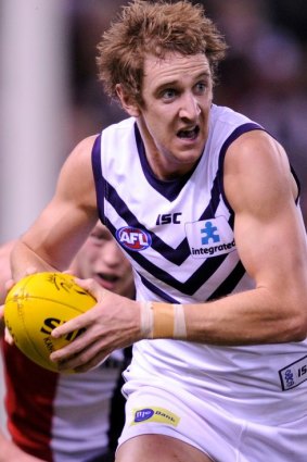 His gait hasn't always been picture perfect but Michael Barlow has been highly effective for the Fremantle Dockers.