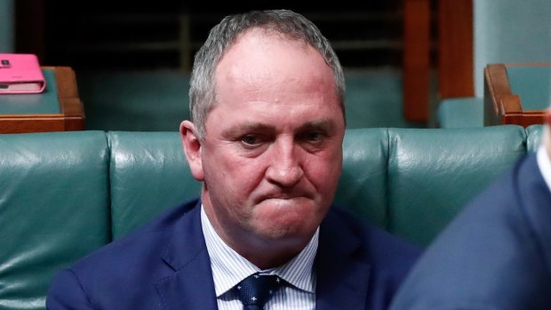 Barnaby Joyce in Parliament on Friday.