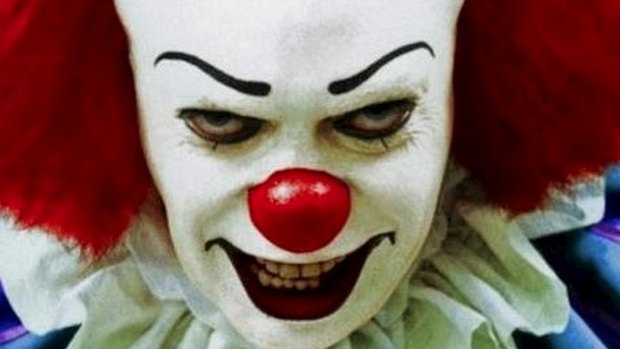 Pennywise the Clown, from the  Stephen King novel <em>It</em>.