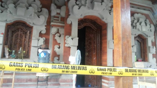 The Sanur residence where Stephen Richardson's body was found.