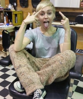 Monkey see, monkey do – is this why teenage girls keep sticking their tongues out for Instagram photos? Miley Cyrus getting a new tattoo. 