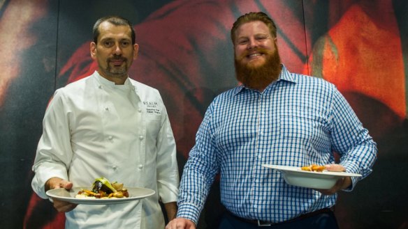 Buvette restaurant executive chef Fabien Wagnon and Buvette manager Robbie Mawson.