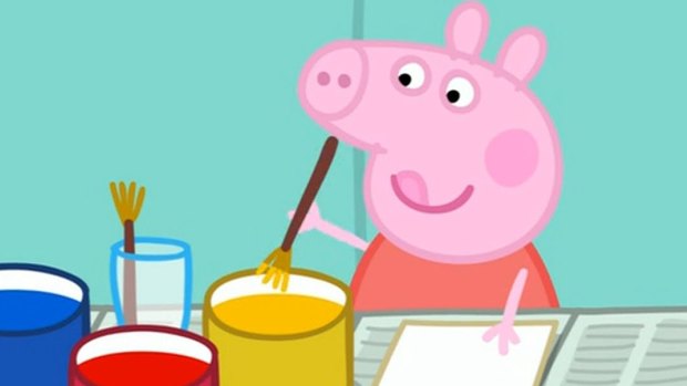 Peppa Pig is produced in Britain and is aired locally on the ABC.