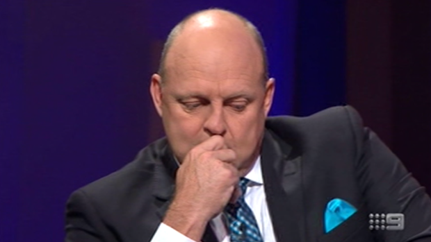 An emotional Billy Brownless opens up about his messy summer on The Footy Show on March 10, 2016.