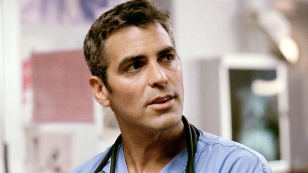 George Clooney as Dr Douglas Ross in <i>ER</i>.