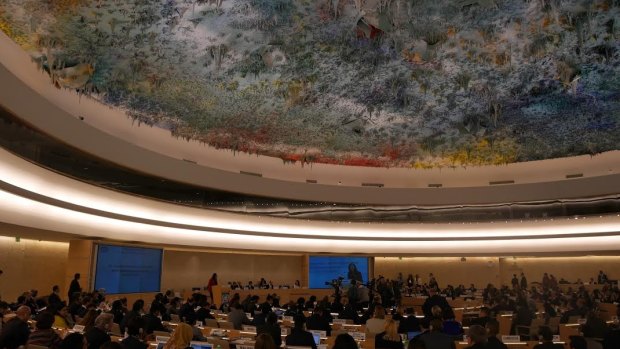 United Nations Human Rights Council meeting room, Geneva